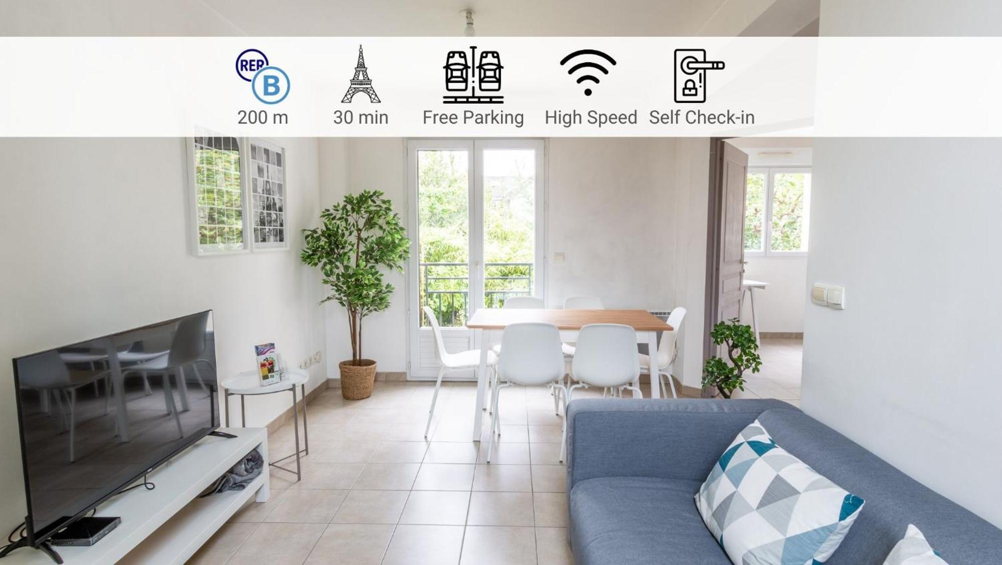 Apartament Le Poincare, Proche Gare Rer, Parking, Arrivee Autonome Palaiseau Zewnętrze zdjęcie